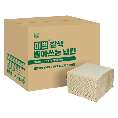 미쁘 일회용 종이냅킨, 갈색, 1개, 10000개입