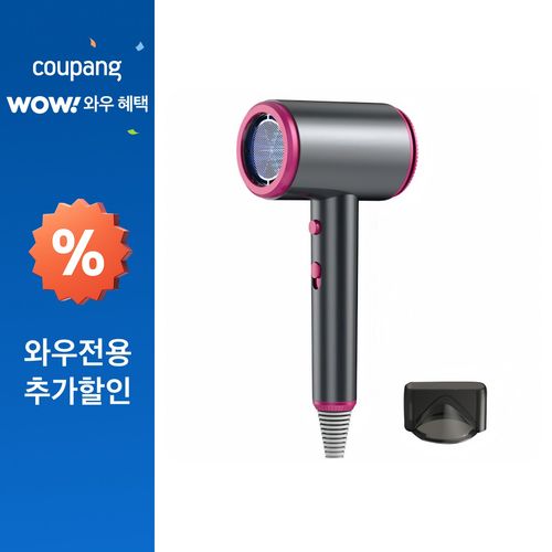 SAMSEA 파워풍량 전문가용 이온 헤어 드라이어 1700W, 블랙
