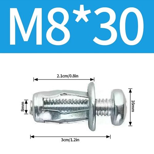 5/10PCS M4 M5 리벳 세트 고정 너트 M8 나사 M6 클램프 모양 확장 꽃잎 금속 벽 볼트