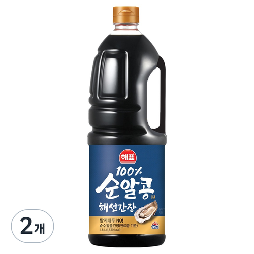 해표 순알콩 해선간장, 2개, 1.8L