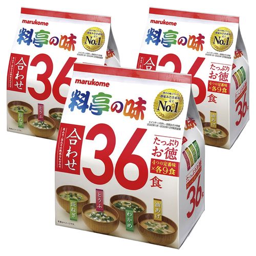 마루코메 요리정의 맛 모듬 파 + 두부 + 미역 + 유부 36개입