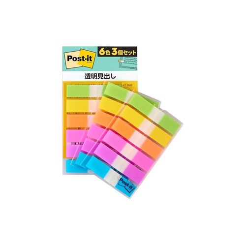 Post-it 포스트잇 필름 인덱스 6색 3개입 683-3NEH
