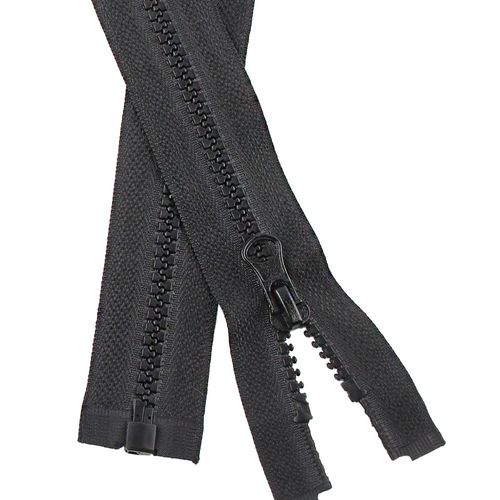 Joeunmall 80cm 비슬론지퍼 5호 점퍼지퍼(개이빨), 2개, 322 블랙(80cm)