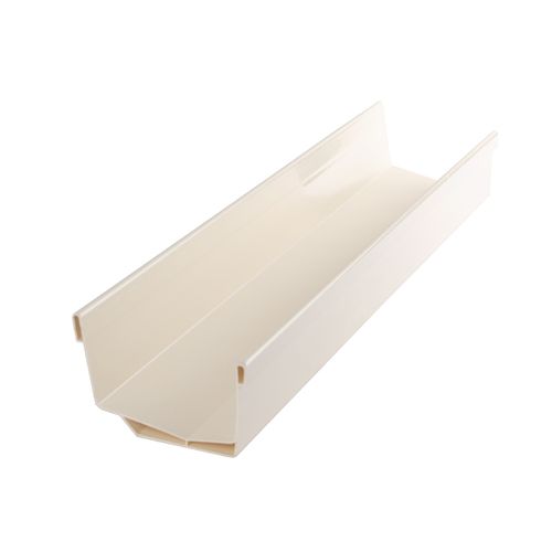 PVC 트렌치 지붕 빗물받이 우수관 처마 물받이 선홈통 거터 시스템 빗물받이관 길이80cm