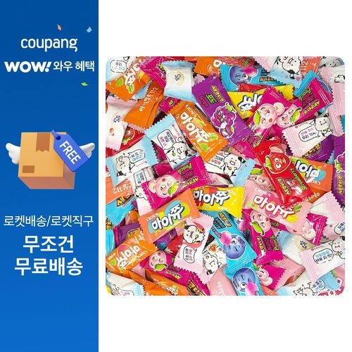 츄잉캔디 혼합 240입 세트 ( 마이쮸 켄털루프멜론 + 써니피치 + 핑크리치 + 애플망고 + 새콤달콤 포도 복숭아 + 딸기 블루베리소다 + 말랑카우 밀크 + 딸기우유 ), 240개, 4g