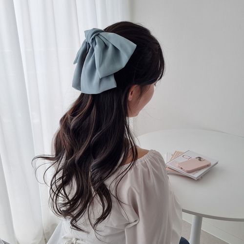 릴리트리 왕리본핀 살랑 쉬폰 나비 머리핀 22칼라