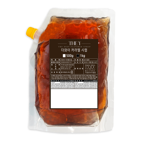 더와이 카라멜시럽 (리필용), 1개, 1kg