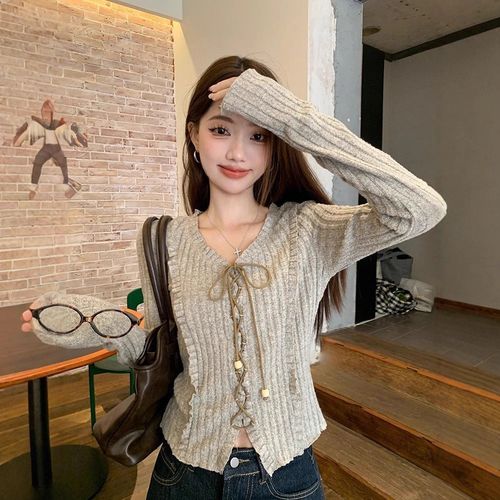 스타일닥터 여성 이른봄 빈티지스트랩 상의 날씬해 보이기 패션 긴팔 상의