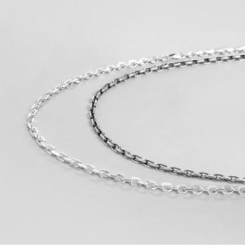국내생산 실버목걸이 은목걸이 각줄목걸이 남자은목걸이 silver925 S,M,L