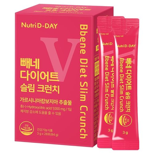 뉴트리디데이 빼네 다이어트 슬림 크런치 28p, 84g, 1개