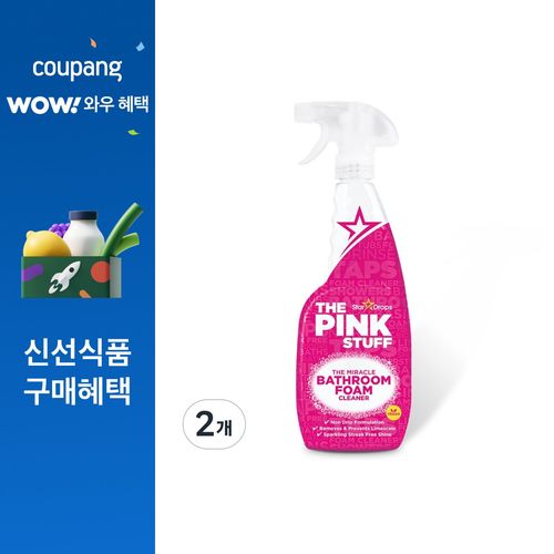 핑크스터프 미라클 배스룸 폼 클리너, 750ml, 2개