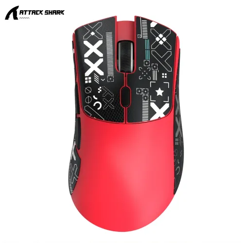 어택 샤크 R1 X11 무선 게이밍 마우스, PAW3311 18K DPI, 트라이 모드 블루투스/2.4GHz/유선, 경량, 매크로