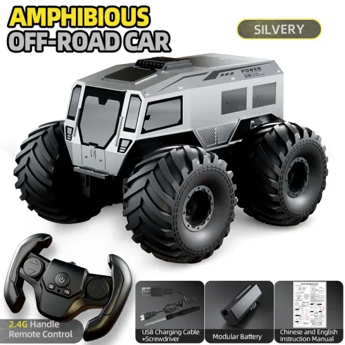 JJRC 2.4G 자동차 Q210 (셰르프 ATV) 4륜구동 수륙양용 SUV 오프로드 트럭 방수 산악등반차 어린이 및 성인
