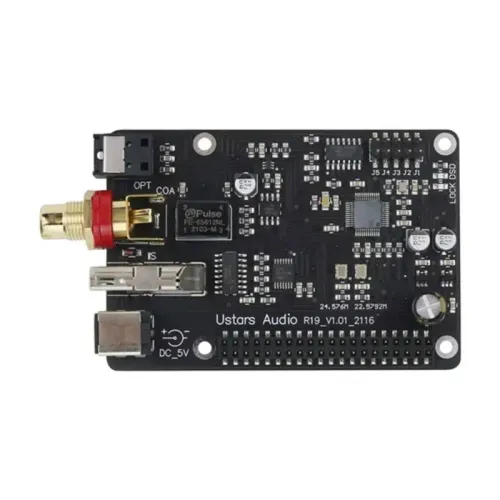 L22A-R19 라즈베리 파이 4/3B HIFI 디지털 방송 웹캐스트 모듈 광섬유 동축 I2S 384K DSD512 지원