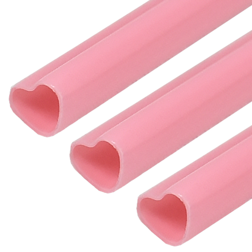보니팩 12x210mm 벌크 하트빨대 핑크 버블티 4봉 (400개)