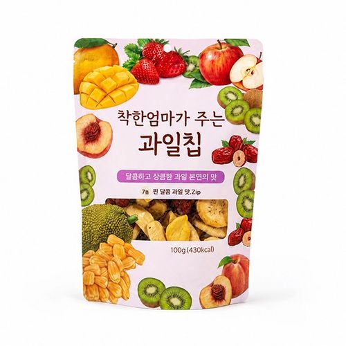 동결 건조 과일 ,착한 엄마가 주는 과일칩 100g, 20개, 100g