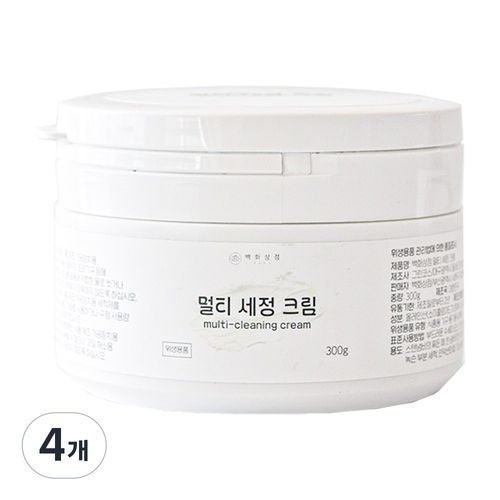 백화상점 스텐 연마 제거제 탄냄비 찌든때 기름때 제거 다목적 클리너, 4개, 300g