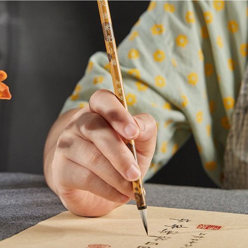 문항명필 서예 캘리 동양화 선 겸호 부드러운 양모 라인 세필 글씨 붓, 1개