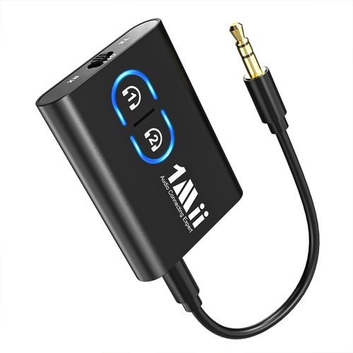 원미 1Mii 2in1 블루투스 무선 오디오 송수신기 송신기 수신기 ML300 배터리 내장형 리시버 트랜스미터 모드, ML300