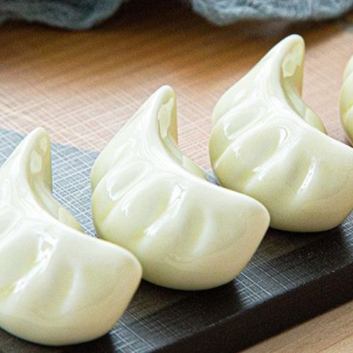 귀여운 수저받침대 세라믹 젓가락 숟가락 만두모양 받침