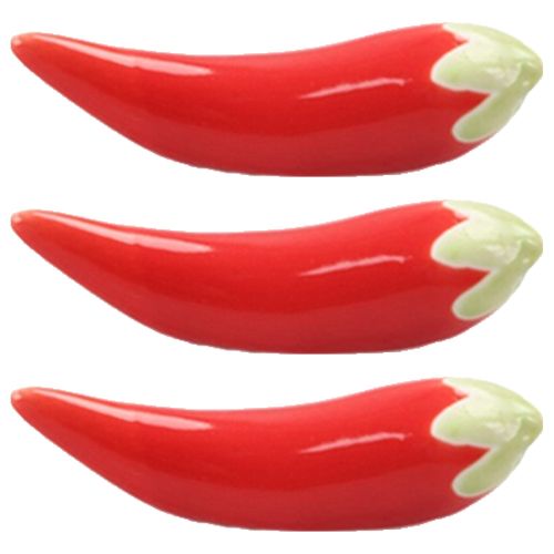 코레시스 고추모양 귀여운 젓가락 받침, 레드, 3개