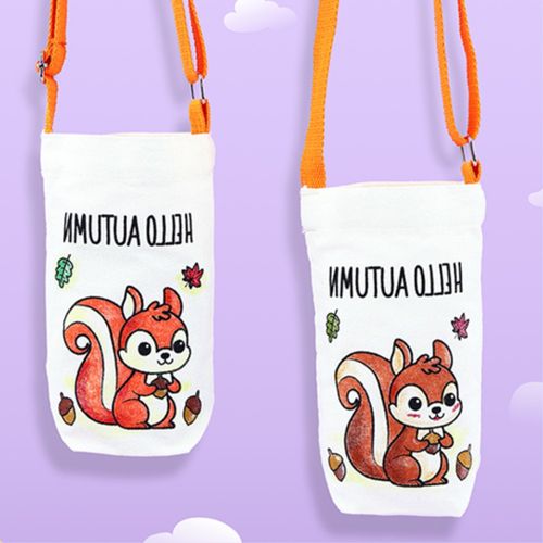 귀여운 다람쥐 색칠하기 에코백 텀블러가방 만들기 diy 미술교육 유아만들기놀이