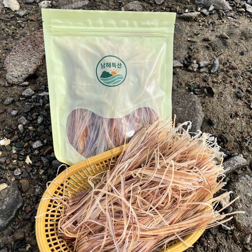 남해특산 껍질있는 오징어실채 고급형