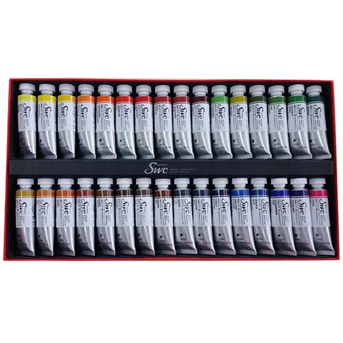 신한화구 전문가 수채화물감 SWC, 15ml, 32색