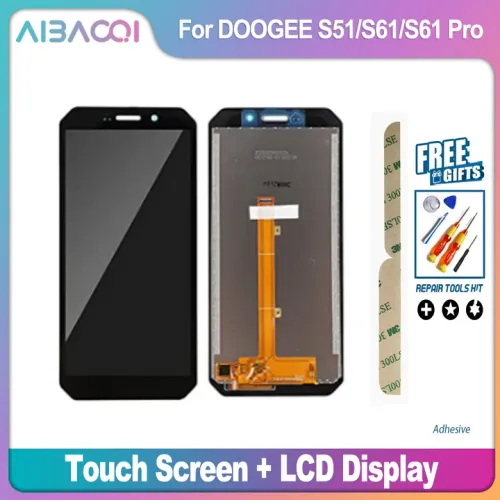 AiBaoQi 브랜드의 신제품 LCD 디스플레이 어셈블리 교체품 DOOGEE S41 Pro Plus Blade 20 Play용