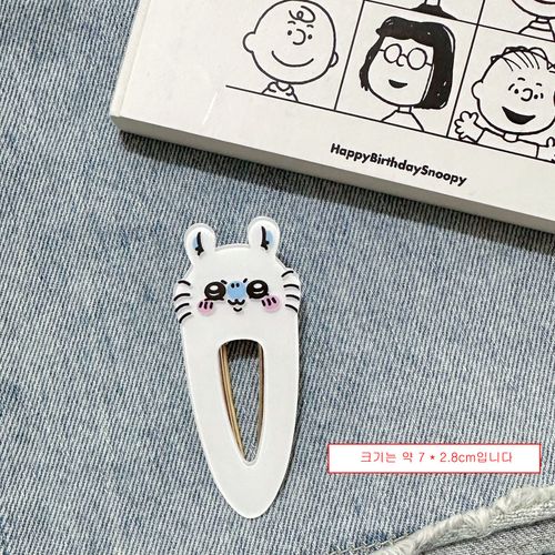 애니메이션 치이카와 모몽가 아크릴 헤어핀 덕빌 클립 귀여운 만화 헤어 액세서리 사랑스러운 소녀들 카와