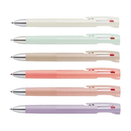 오피스크루 ZEBRA 블렌 3색 유성 볼펜 멀티펜 0.5mm 마카롱 컬러 한정판