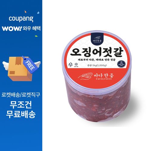 바다한줌 오징어젓갈 세상 쫄깃한 오징어젓, 1개, 1kg