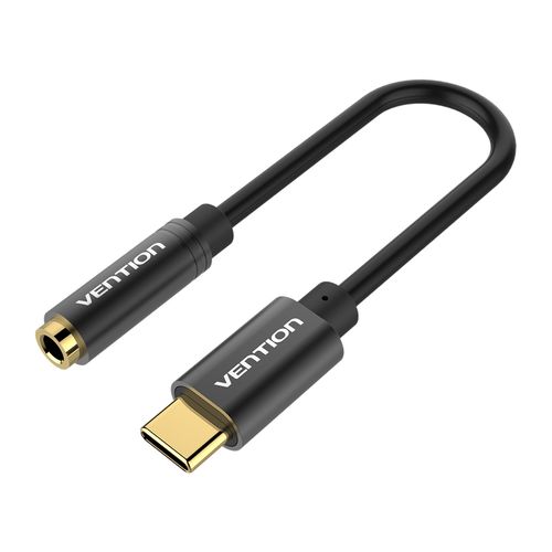 벤션 C타입 to 3.5mm 오디오 젠더 케이블, 혼합색상, 블랙, 1개