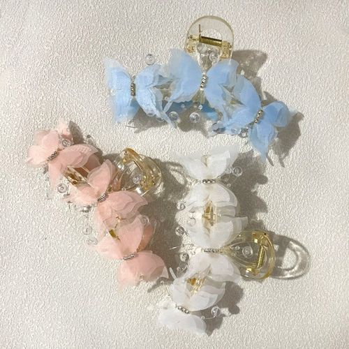 3종 세트 진주나비 집게핀