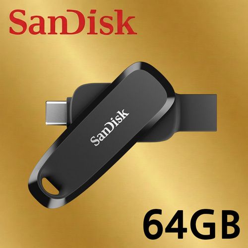 샌디스크 스마트폰 드라이브 C6 듀얼 C타입 OTG USB 3.2 메모리 스윙 블랙