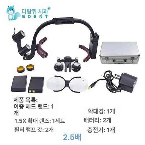 ENT 치과용 헤드라이트 LED 루페 조명헤드램프