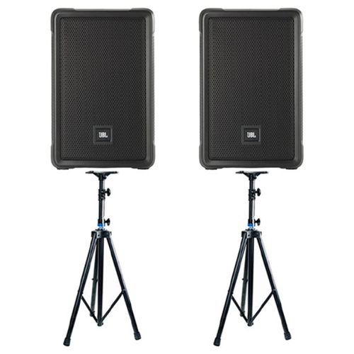 제이비엘 JBL IRX108BT 8인치 블루투스 파워드 스피커 2통/스탠드 2개, BLACK, IRX108BT