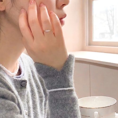 일호장신구 사이즈별 데일리 진주 팔찌 고무줄 프리 사이즈 클래식 주얼리