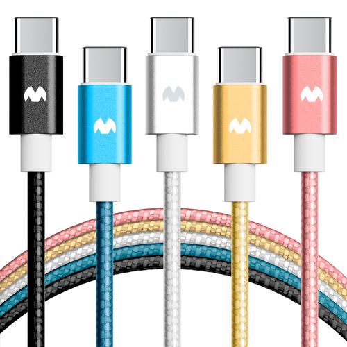 구스페리 C타입 to USB 고속충전 케이블, 2m, 혼합색상, 5개
