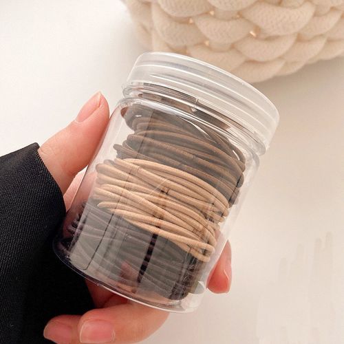 멜로우앤유 짱짱한 베이직 기본 머리 고무줄 대용량 머리끈 100P