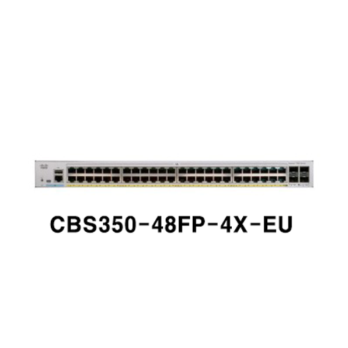 시스코 CBS350-48FP-4X-EU POE48포트 10G 4SFP+광포트 스마트 스위치허브, CBS350-48FP-4X-EU, 1개