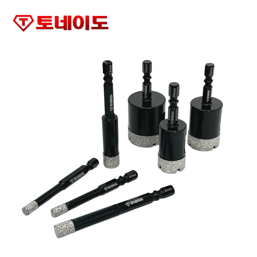 타일홀쏘 다이아몬드 융착 코어비트 타일기리 포세린 대리석 화강석 6mm