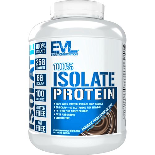 EVLUTIONNUTRITION 아이솔레이트 프로틴 더블 리치 초콜릿 맛, 2.268kg, 1개