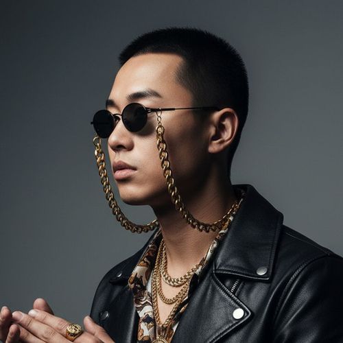 안경소품 안경줄 골드 hiphop 실버 힙합 마스크걸이 목걸이 겸용