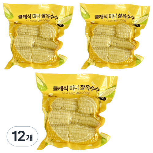 클래식농원 미니 찰옥수수, 12개, 300g