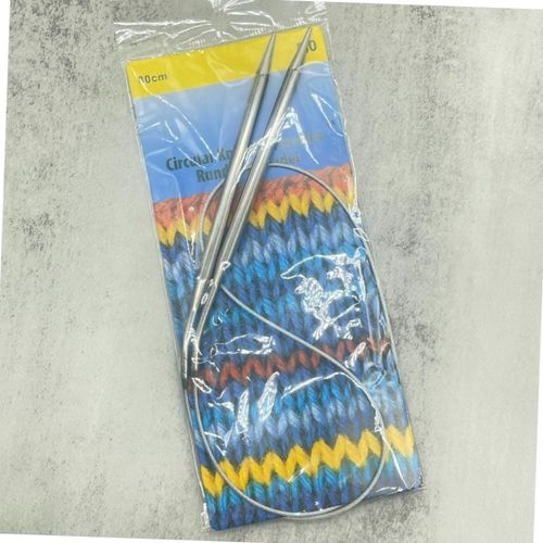 스테인리스 스틸 메탈 뜨개질 줄바늘 80cm 5mm 원형 뜨개도구 부자재 메탈줄바늘 스텐줄바늘