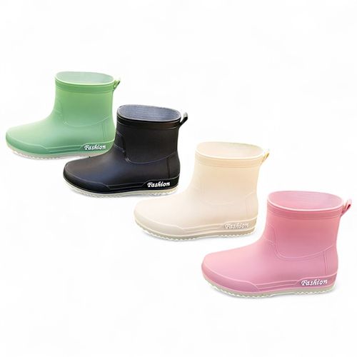 부드러운 논슬립 여성용 PVC 장화 워커 장마철 레인부츠 작업용 패션 방수 첼시부츠