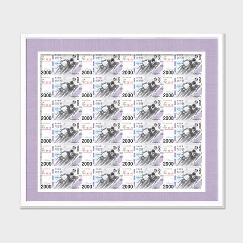 갤러리파크 화폐전지액자/평창올림픽기념화폐 천원 2천원 오천원 L22, 1개, L22