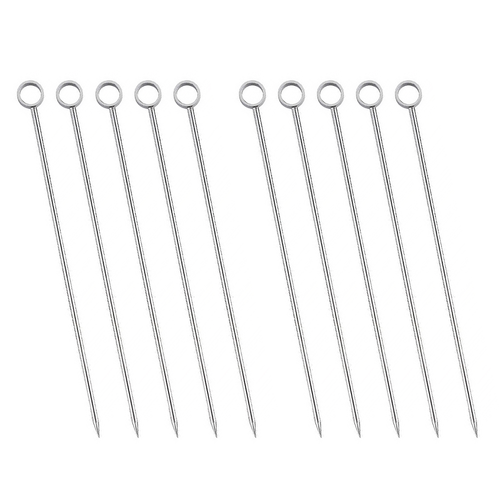 리브문 304 스텐 칵테일픽 디저트 과일꽂이 (10.8cm) B 링 타입, 10개