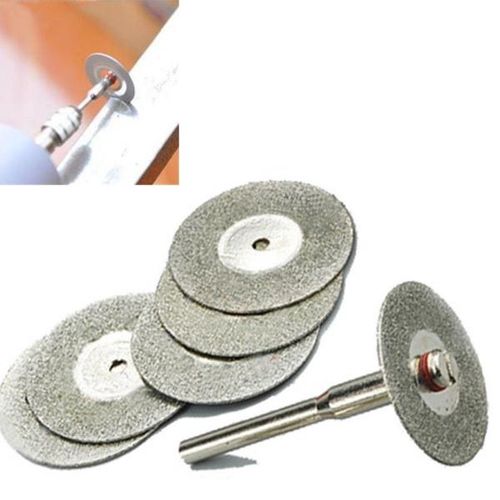 다이아몬드 커팅 디스크 컷 오프 미니 다이아몬드 톱날 드릴 핏 회전 공구용 연결 생크 1 개 포함 22mm 5